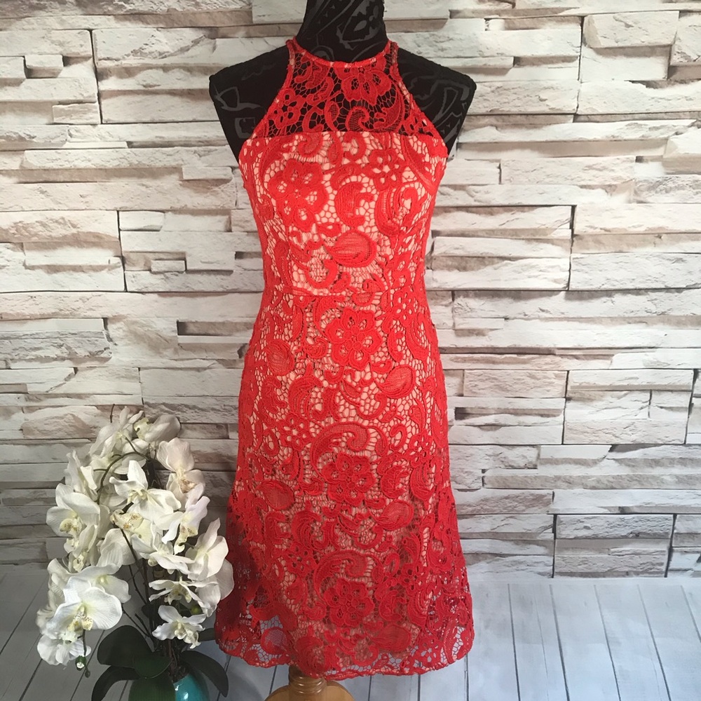 Beautiful Red Lace Dress (N01)